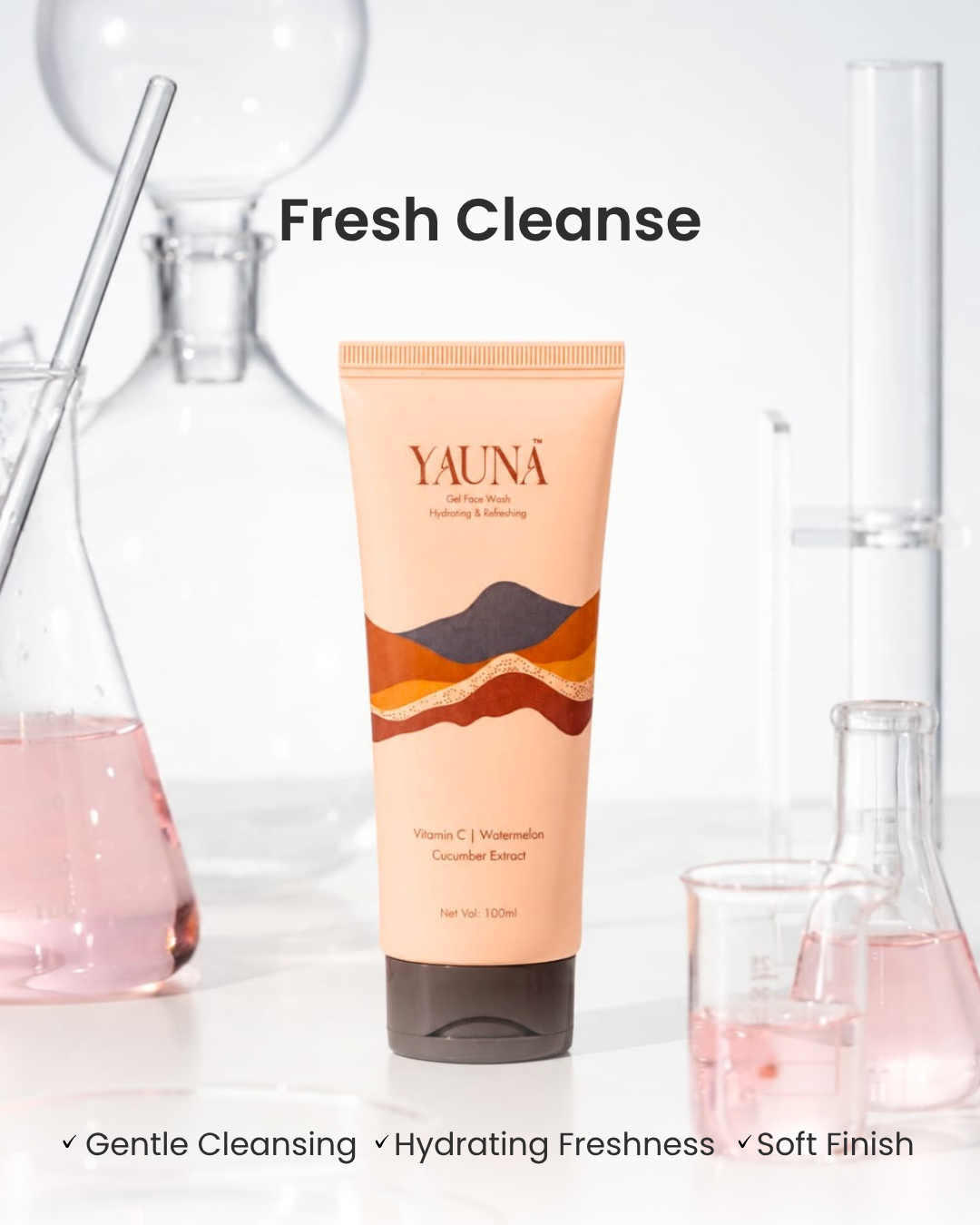 YAUNA Watermelon Glow Face Wash